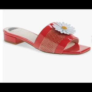 Intentionally Blank “Monday” Sandals with Flower Embellishment - size 40